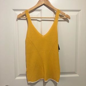 NWT Mango Mustard Sweater Tank